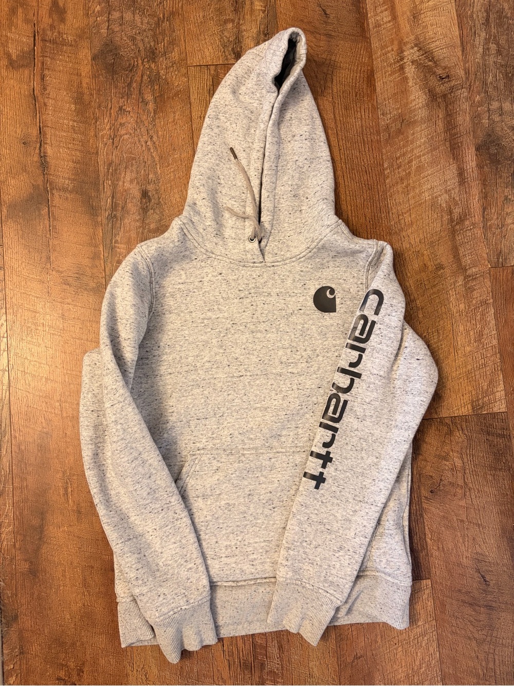 Carhartt Heather Gray Logo Pullover Hoodie